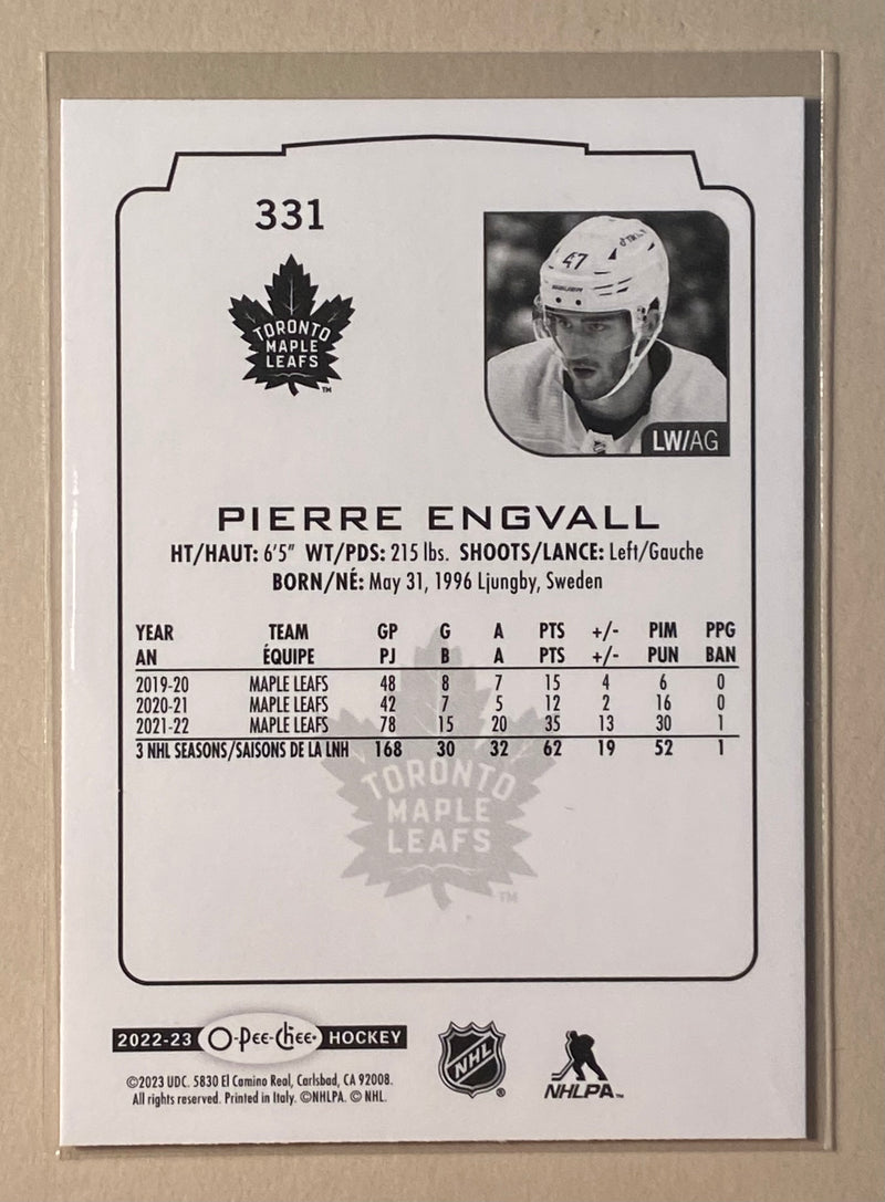 2022-23 UD O-Pee-Chee 331 Pierre Engvall - Hockey