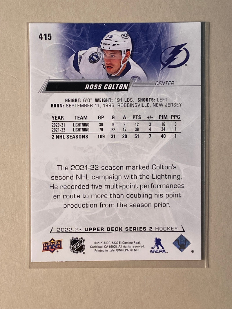 2022-23 Upper Deck 415 Ross Colton - Hockey - Series 2