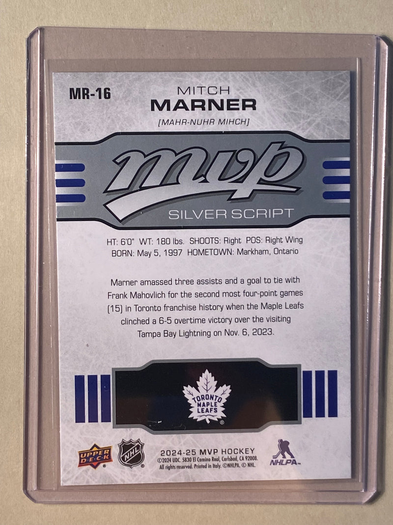 2024-25 Upper Deck MR16 Mitch Marner - Hockey - MVP - Silver Script