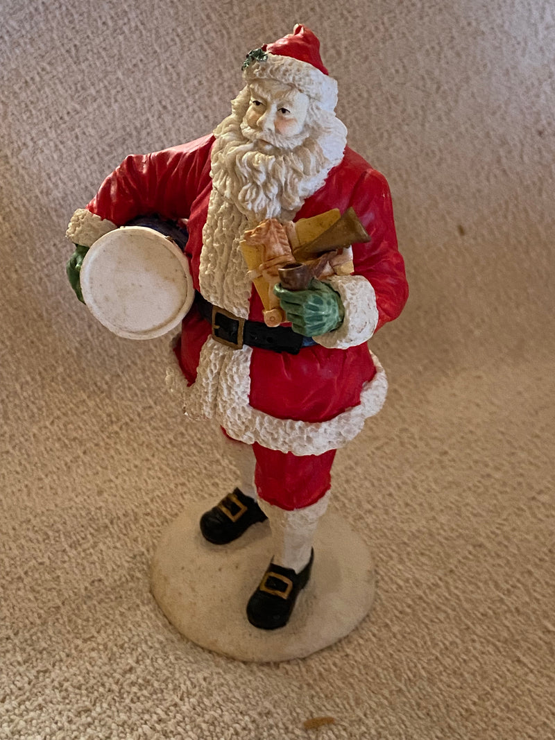 Santa Claus Resin Figurine with Drum