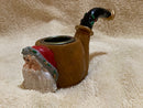 Santa Pipe Candle Holder