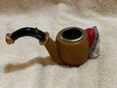 Santa Pipe Candle Holder