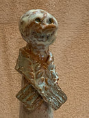 Studio Clay Pottery Figure - Folk Art - Glazed