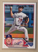 2023 Topps 15 Michael Grove - Baseball -Rookie Card
