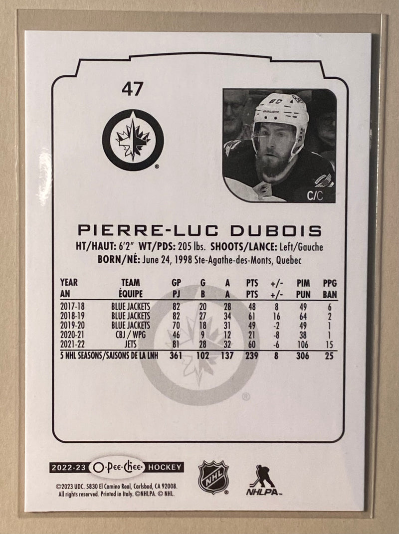 2022-23 UD O-Pee-Chee 47 Pierre-Luc Dubois - Hockey
