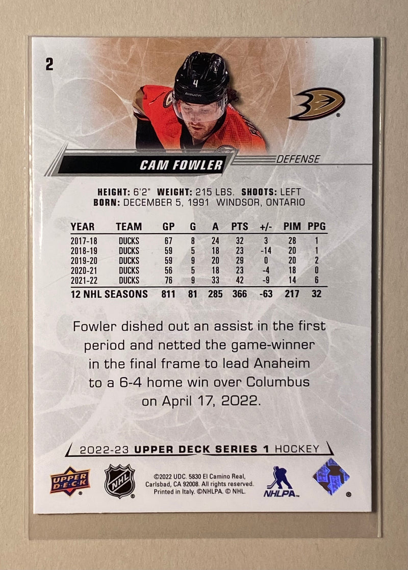 2022-23 Upper Deck 2 Cam Fowler - Hockey