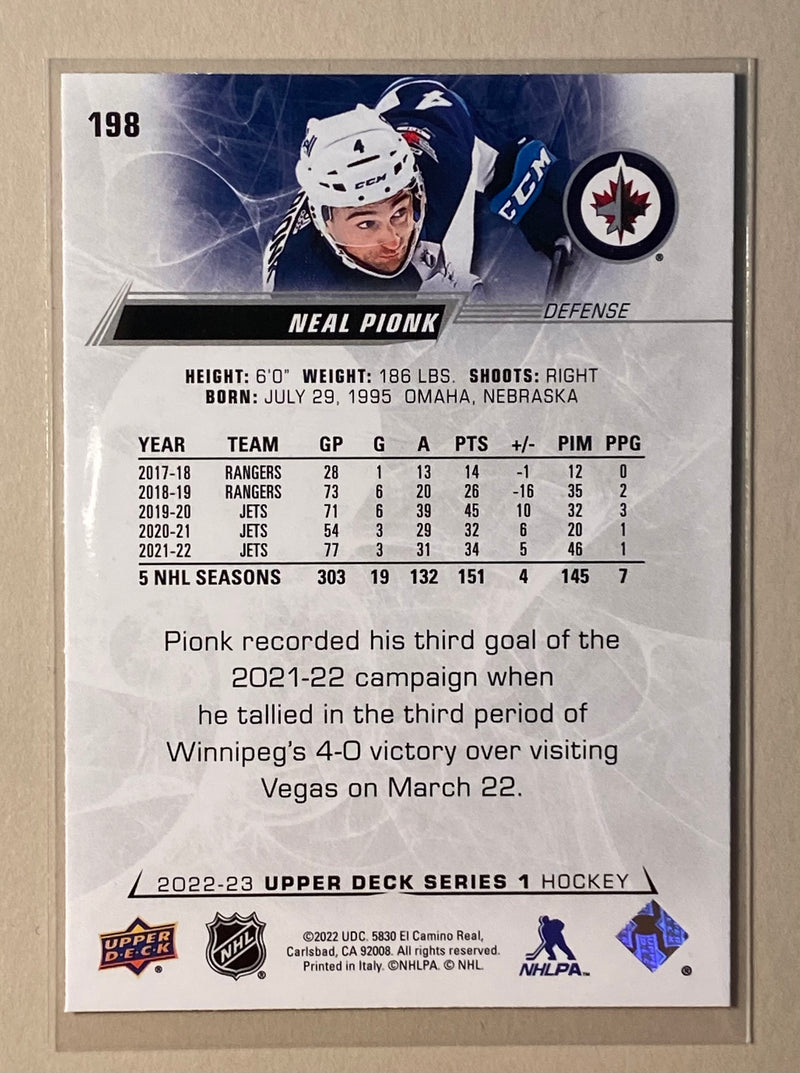 2022-23 Upper Deck 198 Neal Pionk - Hockey