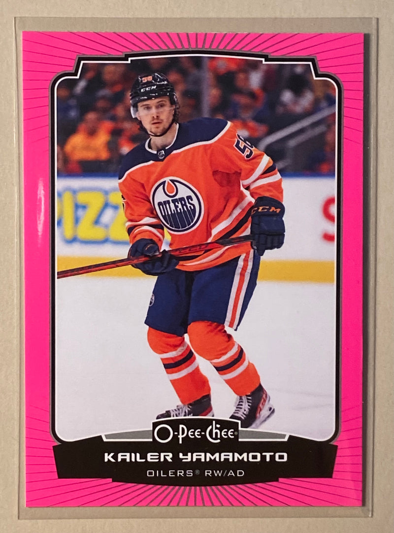 2022-23 UD O-Pee-Chee 316 Kailer Yamamoto- Hockey - Pink /75