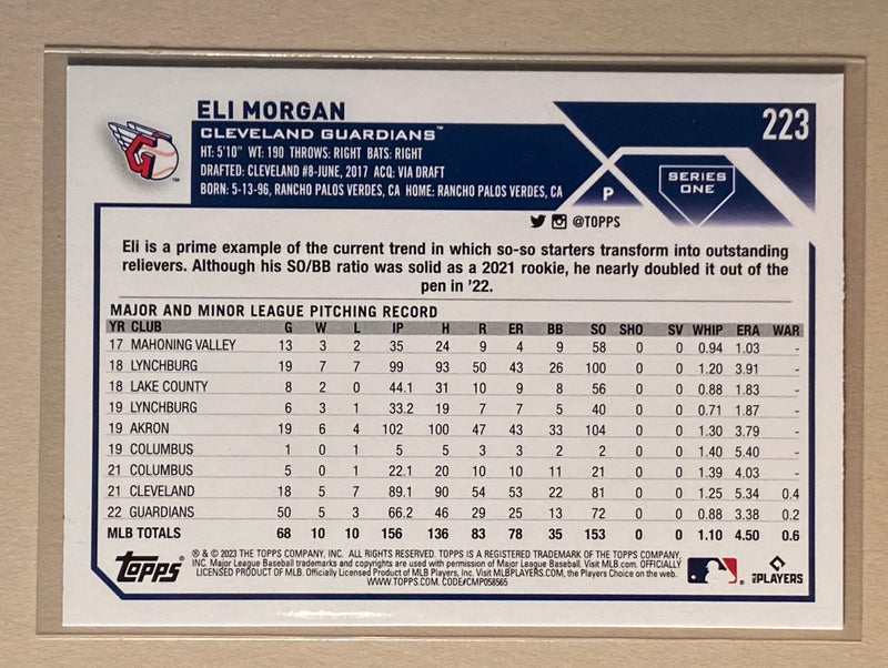 2023 Topps 223 Eli Morgan - Baseball