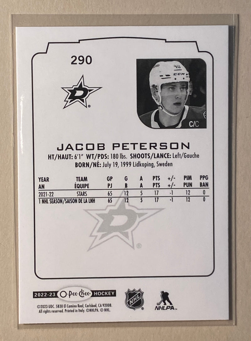 2022-23 UD O-Pee-Chee 290 Jacob Peterson - Hockey