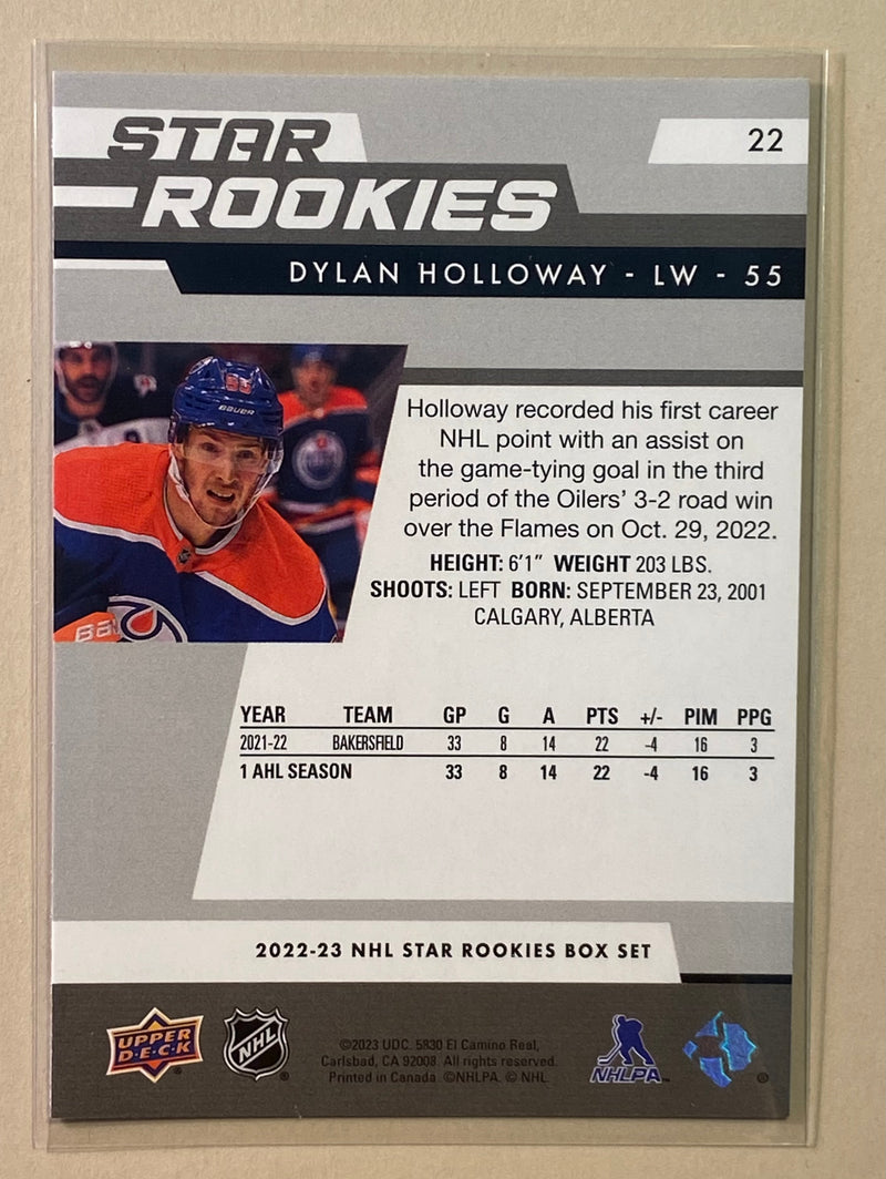 2022-23 Upper Deck 22 Dylan Holloway Star Rookies - Hockey