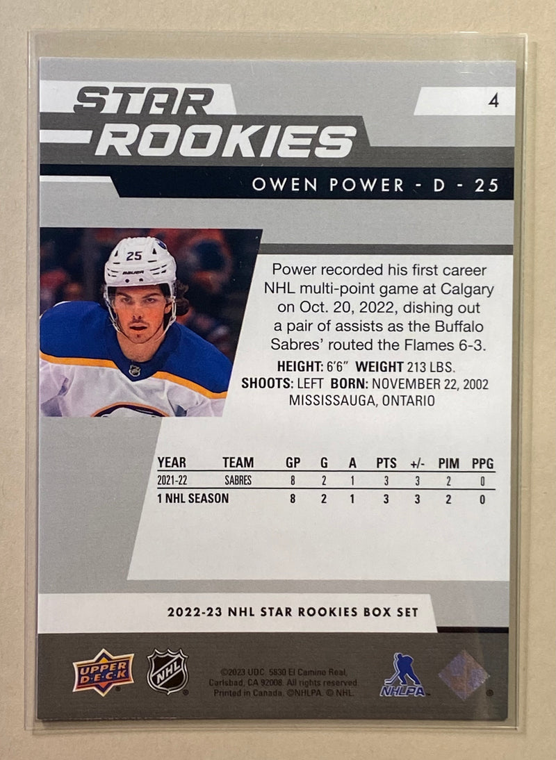 2022-23 Upper Deck 4 Owen Power Star Rookies - Hockey