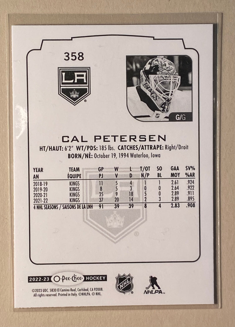 2022-23 UD O-Pee-Chee 358 Cal Petersen - Hockey