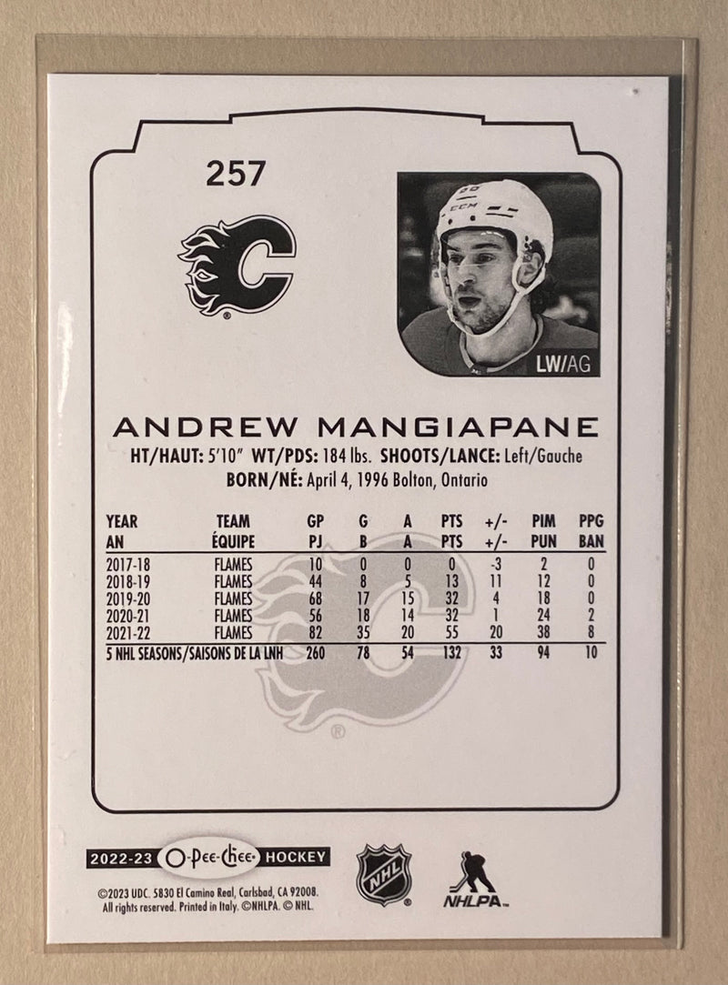 2022-23 UD O-Pee-Chee 257 Andrew Mangiapane - Hockey