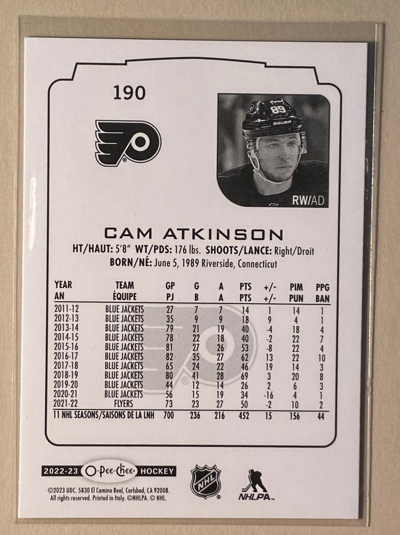 2022-23 UD O-Pee-Chee 190 Cam Atkinson - Hockey