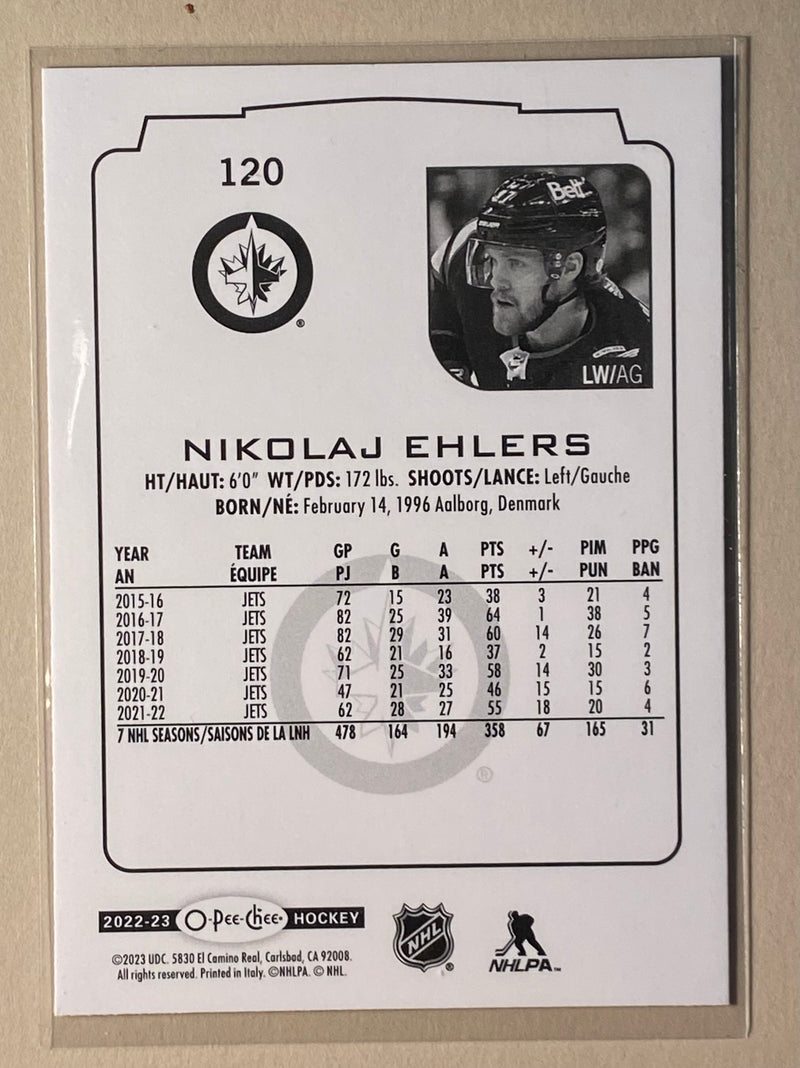 2022-23 UD O-Pee-Chee 120 Nikolaj Ehlers - Hockey