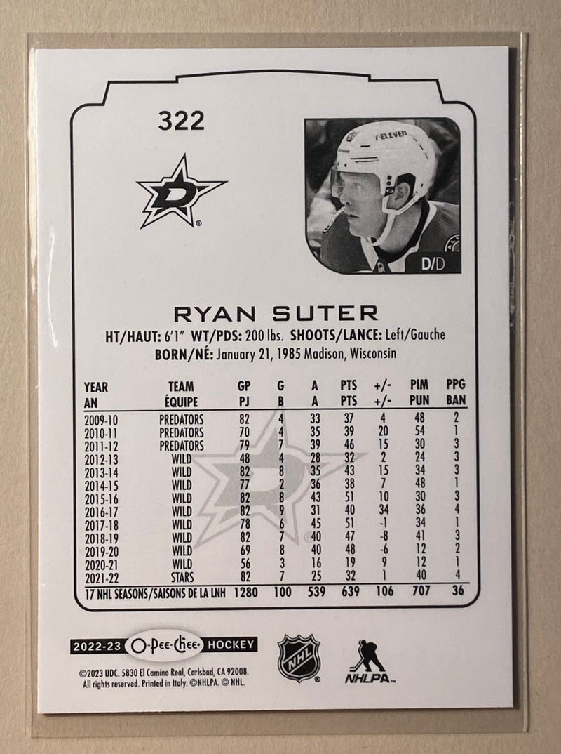 2022-23 UD O-Pee-Chee 322 Ryan Sutter - Hockey