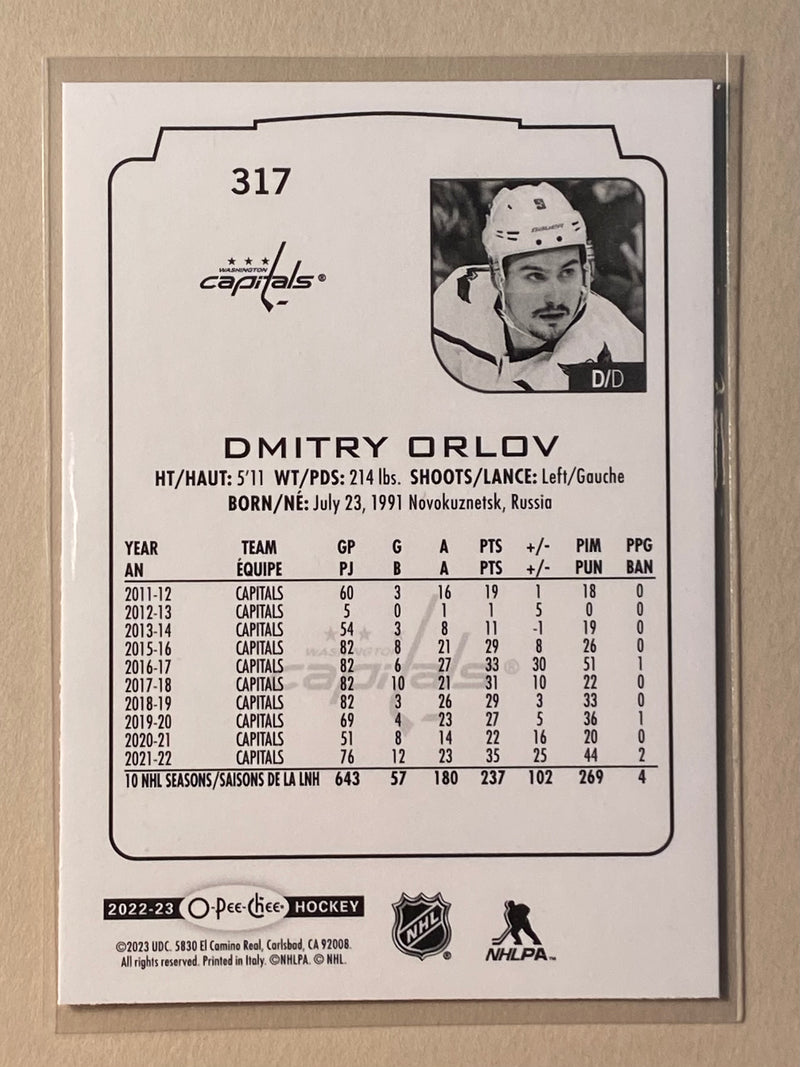 2022-23 UD O-Pee-Chee 317 Dmitry Orlov - Series 2 - Hockey
