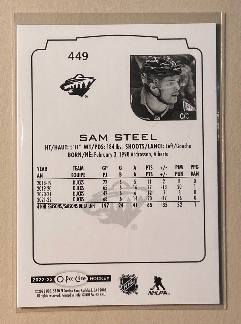 2022-23 UD - O-Pee-Chee 449 Sam Steel - Hockey