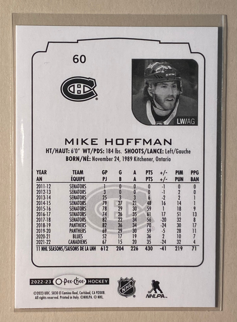 2022-23 UD O-Pee-Chee 60 Mike Hoffman - Hockey