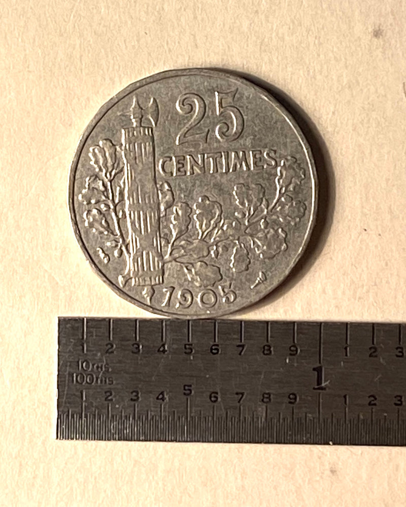 1905 Republica Francaise 25 Centimes