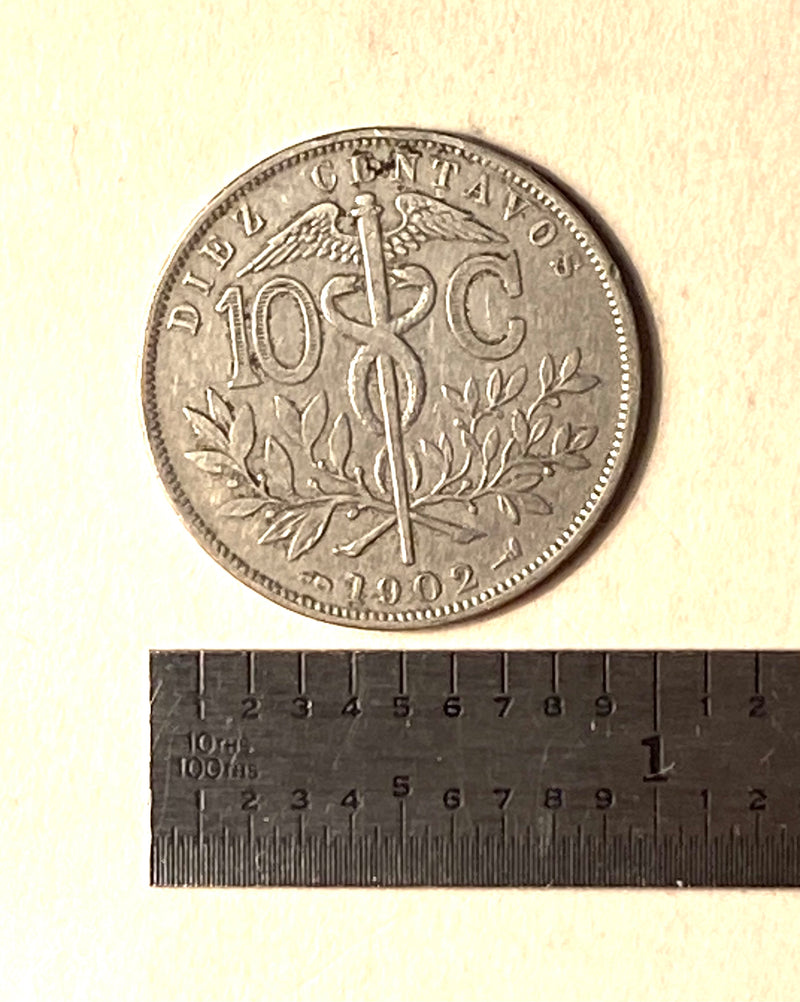 1902 Republica De Bolivia - 10 Centavos