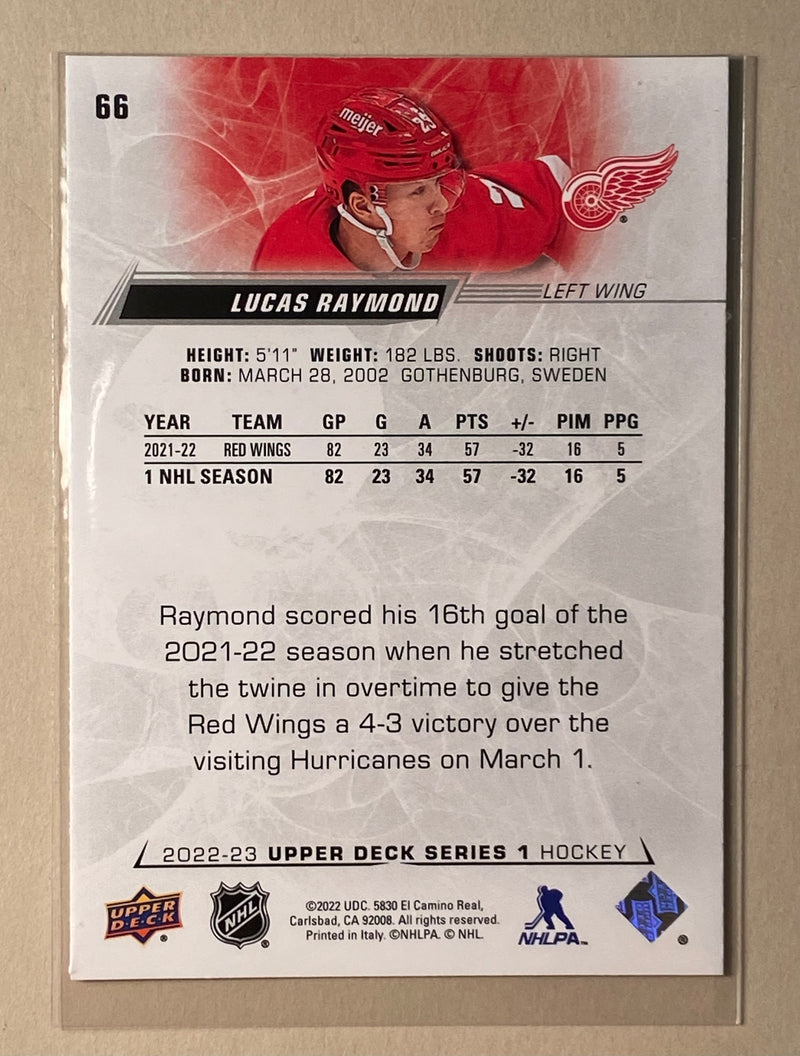 2022-23 Upper Deck 66 Lucas Raymond - Hockey