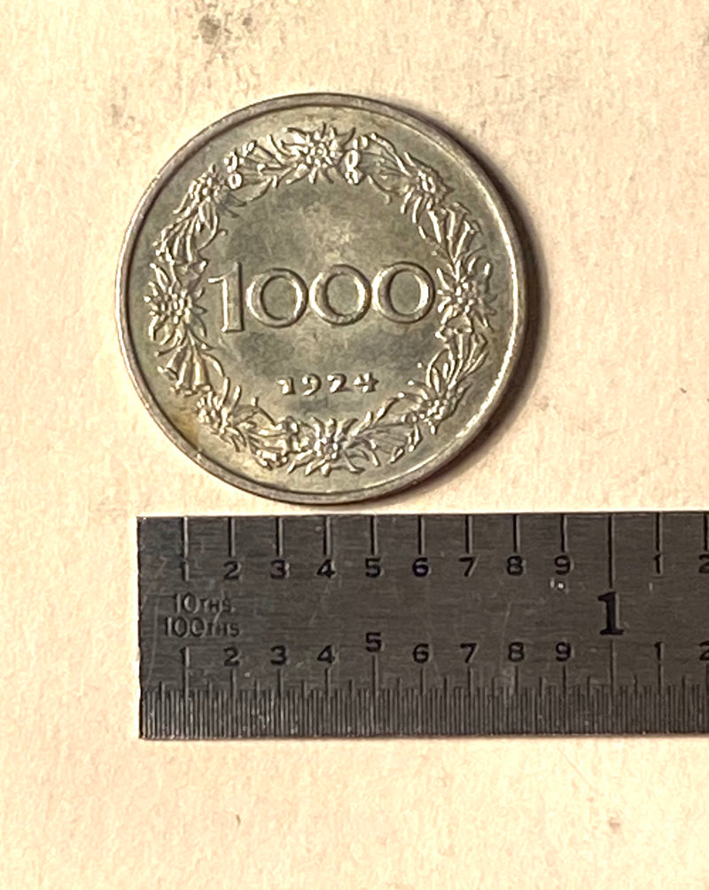 1924 Republik Oesterrich (Austria) 1000 Kronen