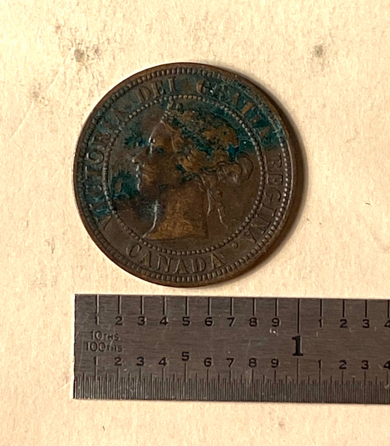 1876  H Victoria Dei Gratia Regina (Canada) One Cent