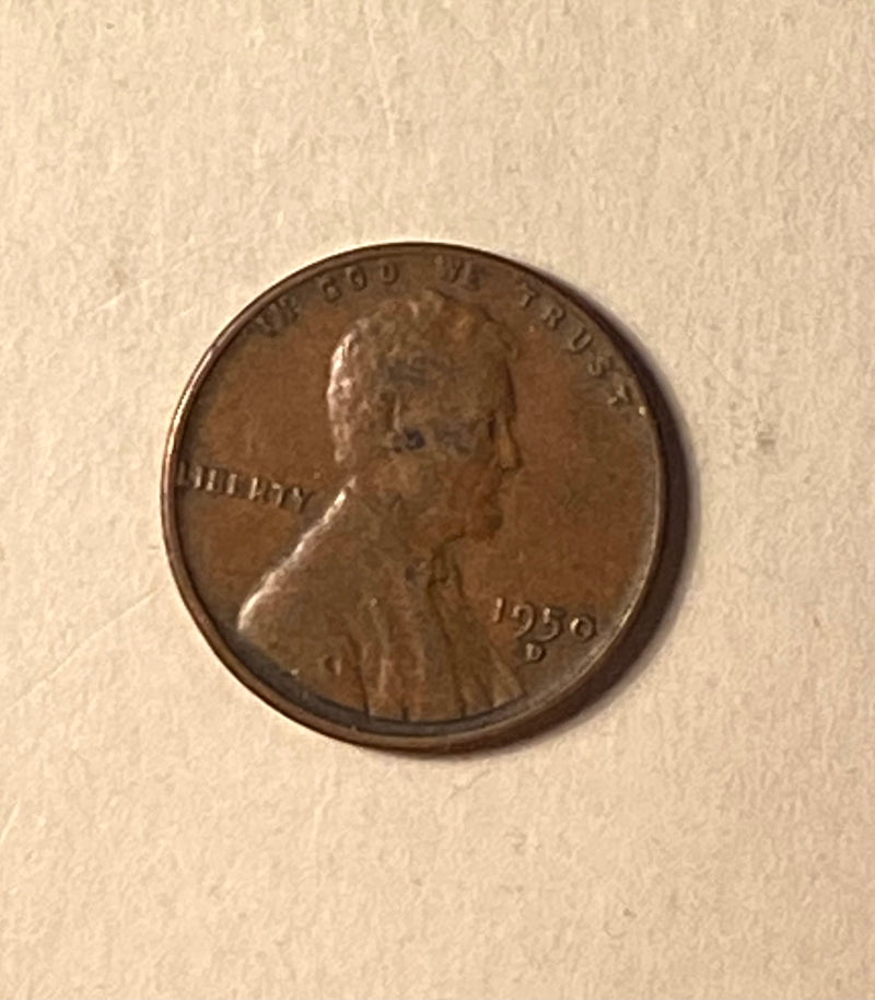 1950 D Lincoln Wheat Penny