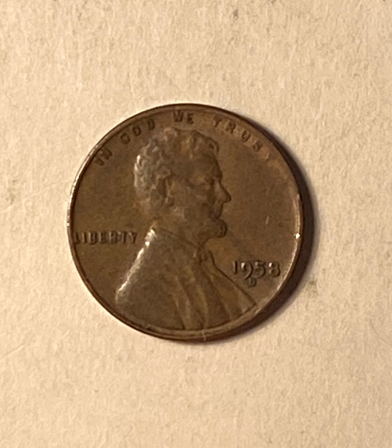 1958 D Lincoln Wheat Penny