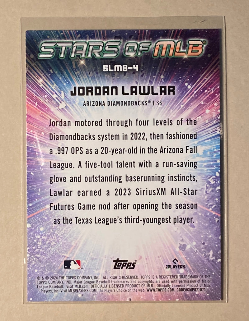 2024 Topps SLMB-4 Jordan Lawlar - Baseball - Stars of MLB - RC