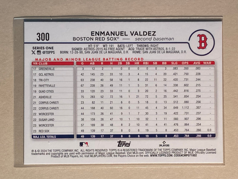 2024 Topps 300 Enmanuel Valdez - Baseball