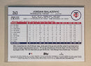 2024 Topps 263 Jordan Balazovis - Baseball - RC