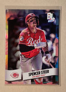 2024 Topps 234 Spencer Steer - Baseball - Rainbow Foil - Big League