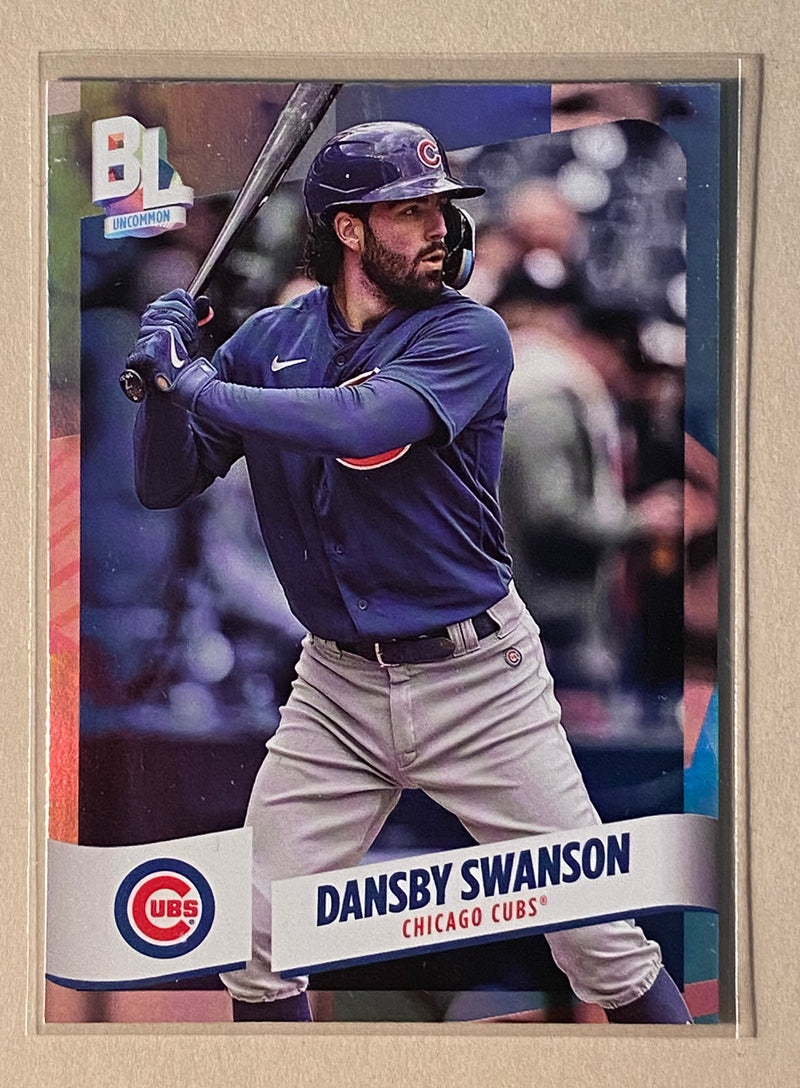 2024 Topps 229 Dansby Swanson - Baseball - BL- Uncommon - Rainbow Foil