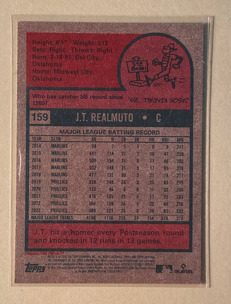 2024 Topps 159 J.T. Realmuto - Baseball - Heritage