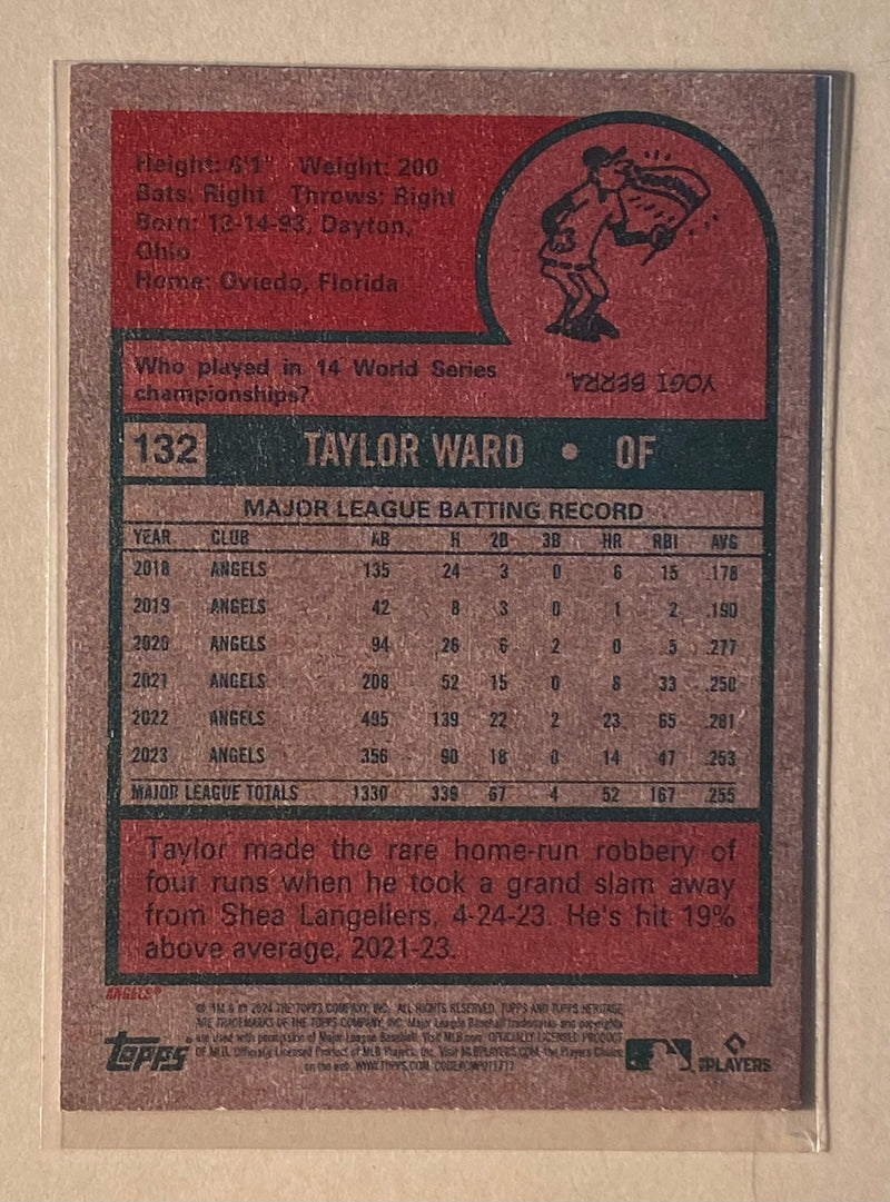 2024 Topps 132 Taylor Ward - Baseball - Heritage