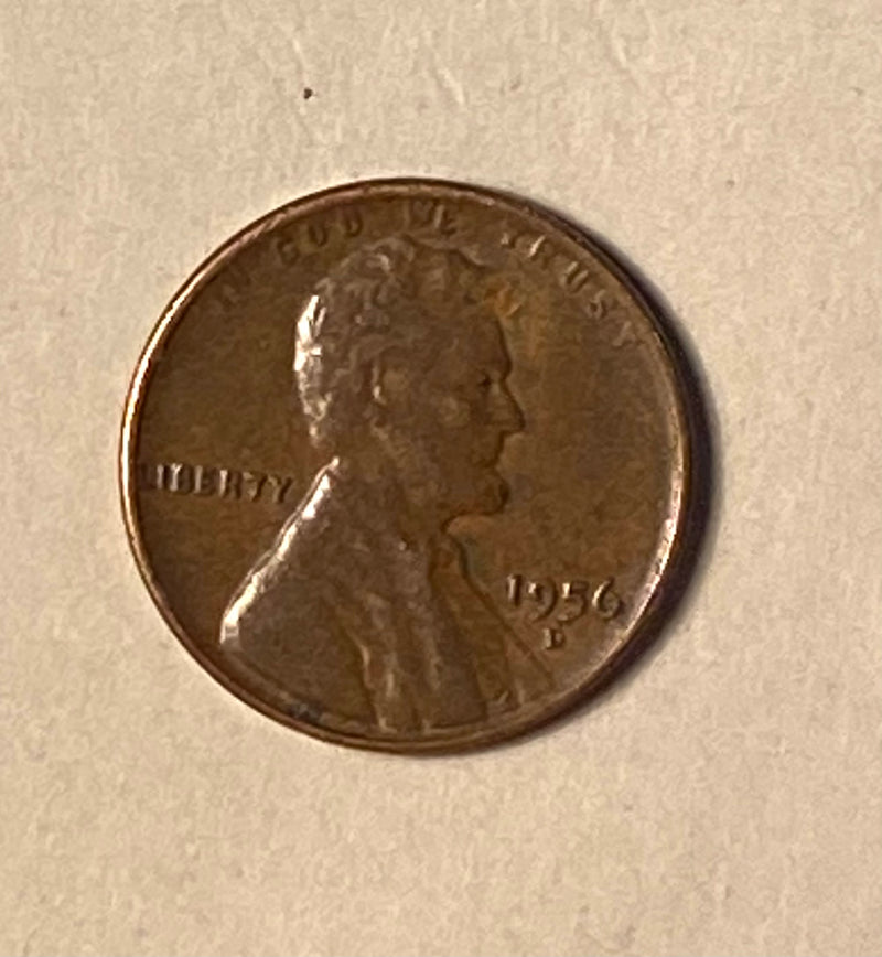 1956D Lincoln Wheat Penny