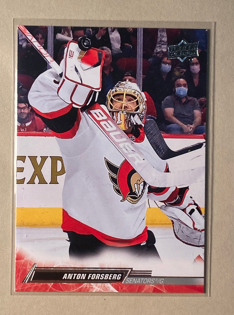 2022-23 Upper Deck 128 Anton Forsberg - Hockey