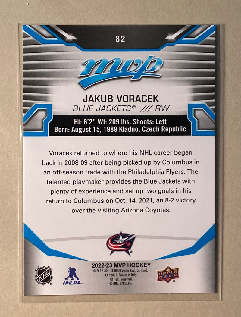 2022-23 Upper Deck 82 Jakub Voracek - Hockey - MVP