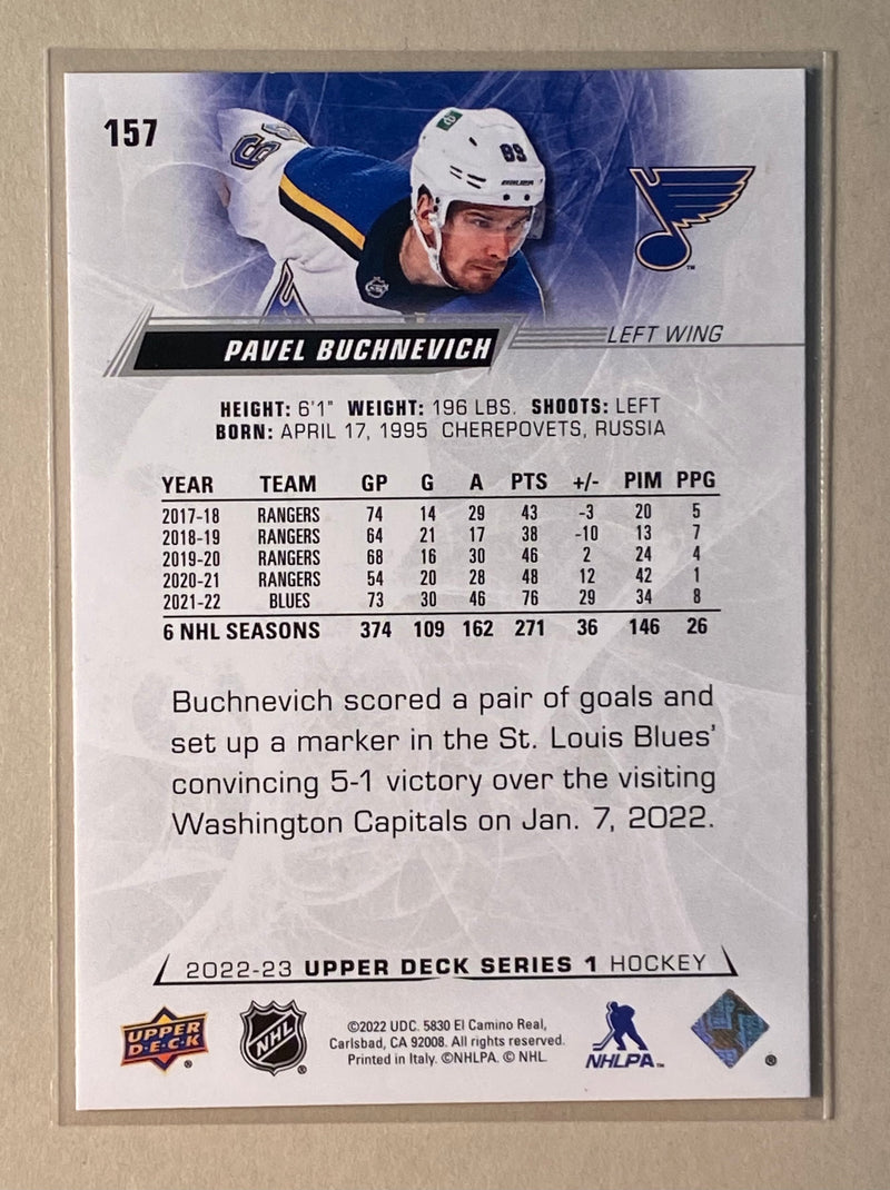 2022-23 Upper Deck 157 Pavel Buchnevich - Hockey