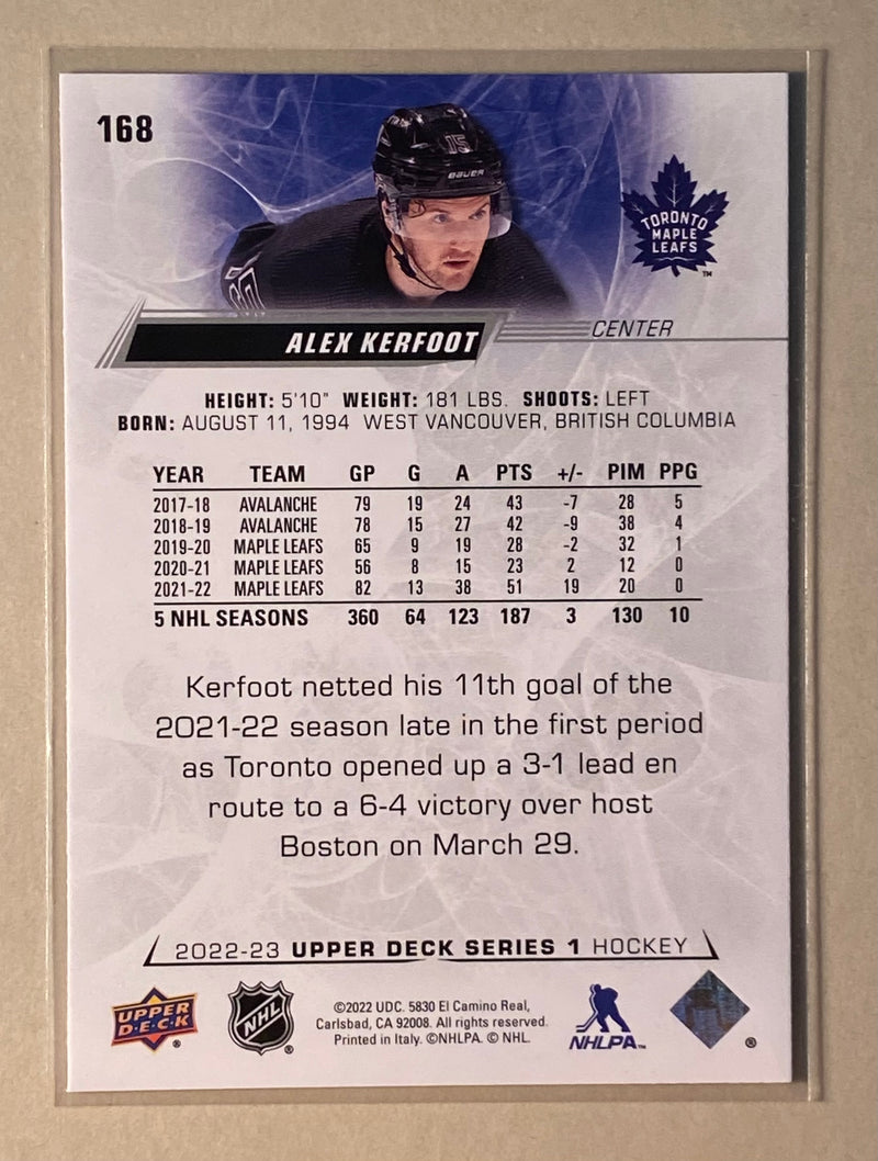 2022-23 Upper Deck 168 Alex Kerfoot - Hockey