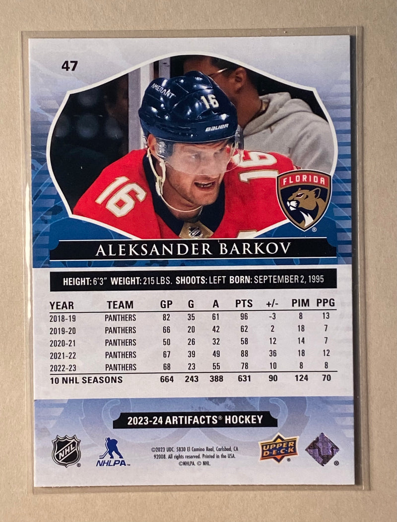 2023-24 Upper Deck 47 Aleksander Barkov - Hockey - Artifacts