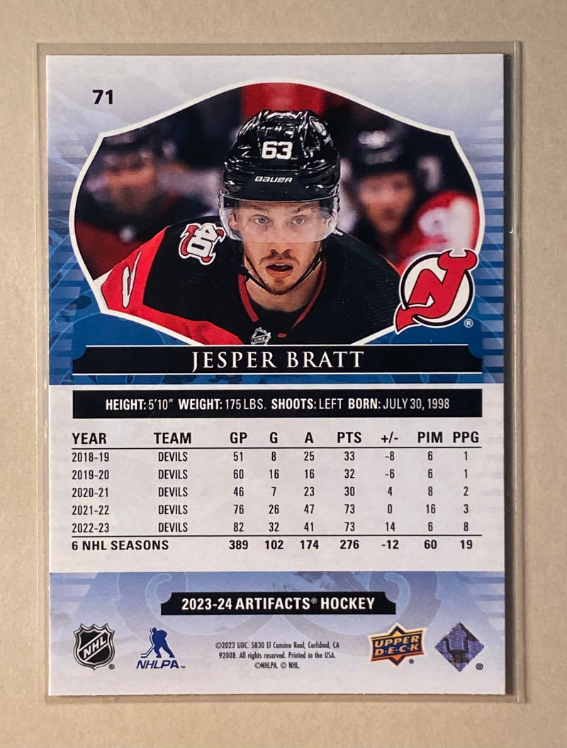 2023-24 Upper Deck 71 Jesper Bratt - Hockey - Artifacts