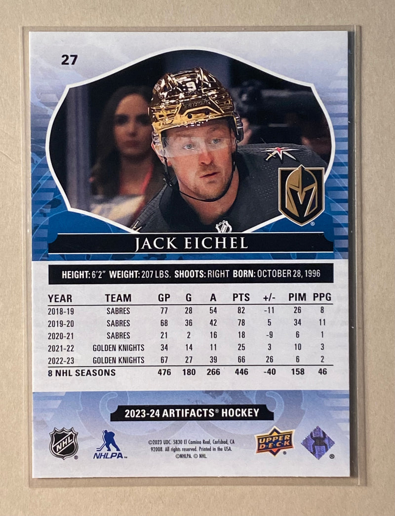 2023-24 Upper Deck 27 Jack Eichel - Hockey - Artifacts