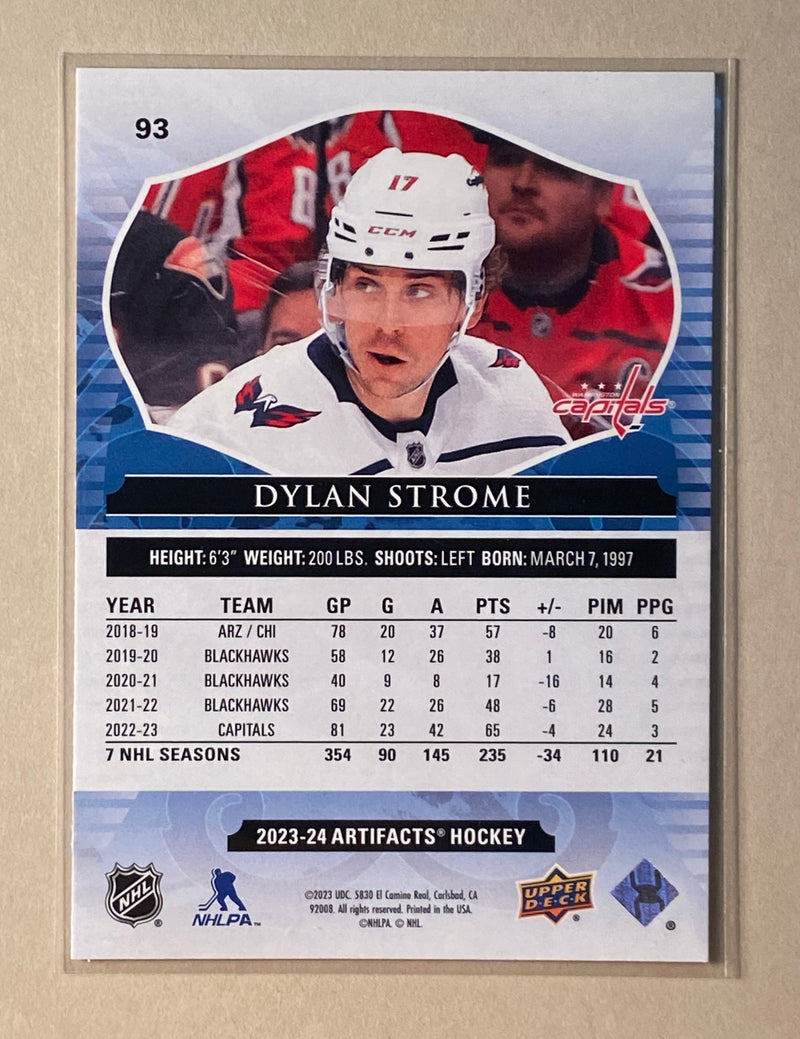 2023-24 Upper Deck 93 Dylan Strome - Hockey - Artifacts