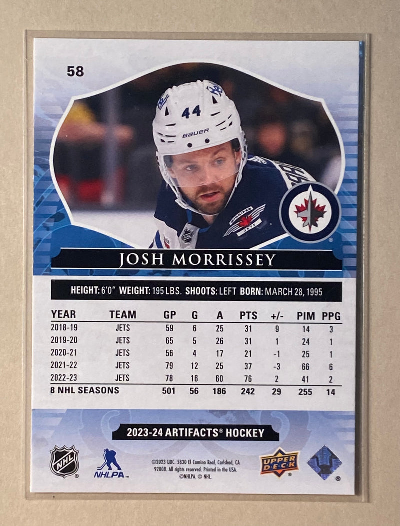 2023-24 Upper Deck 58 Josh Morrissey - Hockey - Artifacts