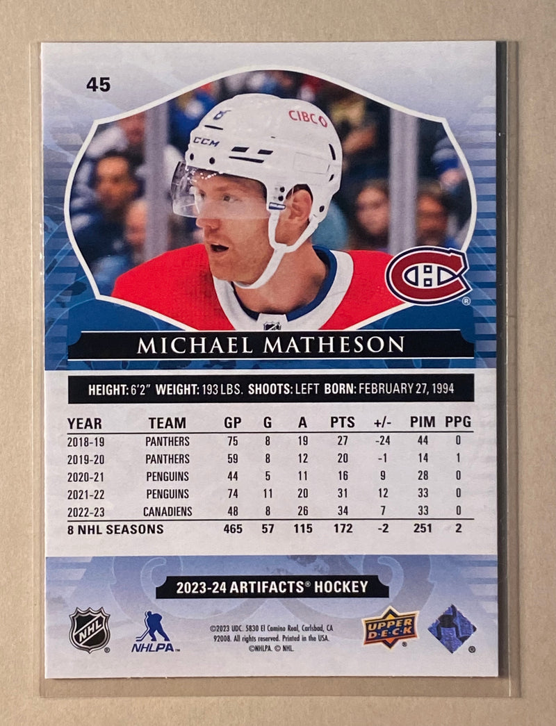 2023-24 Upper Deck 45 Michael Matheson - Hockey - Artifacts