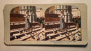 Stereoscope Card - Feeding the Pigeons in the Piazza della Signoria